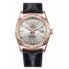 Rolex Day Date Pink Gold Rhodium Dial 118135 RHL Replica