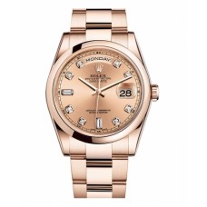 Rolex Day Date Pink Gold Diamond Dial 118205 CHDO Replica