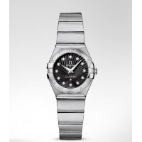 Omega Constellation Black Diamond Replica Watch 123.10.24.60.51.001