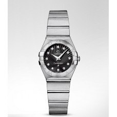 Omega Constellation Black Diamond Replica Watch 123.10.24.60.51.001