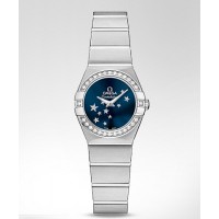 Omega Constellation Brushed Quartz Replica Watch 123.15.24.60.03.001