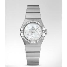Omega Constellation Automatic Diamond Replica Watch 123.15.27.20.05.001