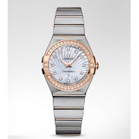 Omega Constellation Two Tone Ladies Replica Watch 123.25.27.60.55.002