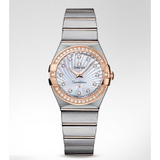 Omega Constellation Two Tone Ladies Replica Watch 123.25.27.60.55.002