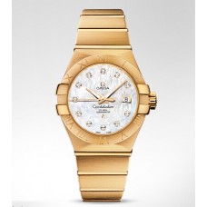 Omega Constellation Brushed Chronometer Replica Watch 123.50.31.20.55.002