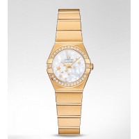 Omega Constellation Quartz 24MM Ladies Replica Watches 123.55.24.60.05.001