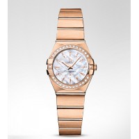 Omega Constellation Quartz 24MM Ladies Replica Watches 123.55.24.60.55.002
