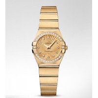 Omega Constellation Brushed 24mm Replica Watch 123.55.24.60.58.001