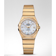 Omega Constellation Brushed Chronometer Replica Watches 123.55.27.20.55.002