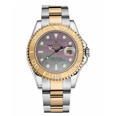 Rolex Yacht-Master Stainless Steel and Yellow Gold Dark MOP dial 168623 DKM Replica