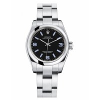 Rolex Oyster Perpetual No Date Stainless Steel Black dial 176200 Replica