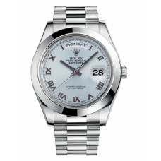 Rolex Day Date II President Platinum Ice blue dial 218206 IBLRP Replica