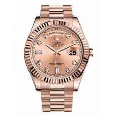 Rolex Day Date II President Pink Gold Champagne dial 218235 CHDP Replica