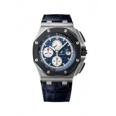 Audemars Piguet Royal Oak Offshore Blue Alligator Leather Men's replica watch  26401PO.OO.A018CR.01