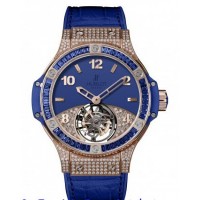 Hublot Big Bang Tutti Frutti Tourbillon Dark Blue Pave 345.PL.5190.LR.0901 