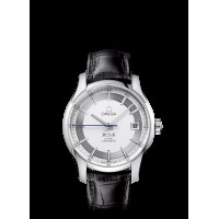 Omega De Ville Hour Vision Black Leather Mens Replica Watch 431.33.41.21.02.001
