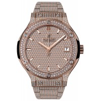 Hublot Classic Fusion King Gold Full Pav茅 38mm 565.OX.9010.OX.3704 