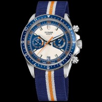 Replica Tudor Heritage Chrono BlueAdvisor Steel and Titanium 70330B men Watch