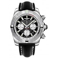 Breitling Chronomat 44 Black Leather Strap Replica Watch AB011011/B967-435X