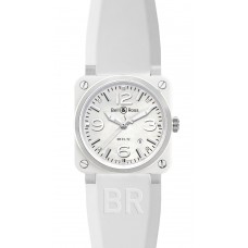 Bell & Ross BR 03-92 White Ceramic Rubber Automatic 42mm Mens Replica Watch