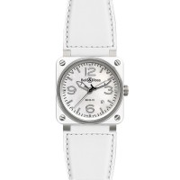 Bell & Ross BR03-92 White Ceramic Calfskin Automatic 42mm Mens Replica Watch