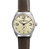 Bell & Ross BRV 123 Original Beige Vintage Mens Replica Watch 