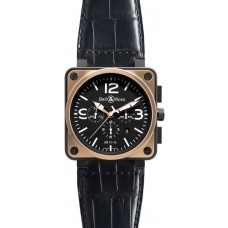 Bell & Ross Chronographe Pink Gold & Carbon BR 01-94