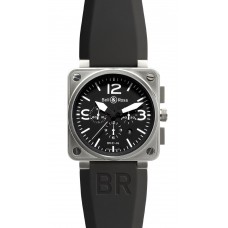 Bell & Ross BR 01-94 Steel Black Chronograph 46mm Mens Replica Watch