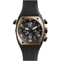 Bell & Ross Chronograph BR 02-94 Pink Gold & Carbon Mens Replica Watch