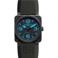 Bell & Ross Aviation BR 03-92 Carbon Blue Mens Limited Edition Replica Watch
