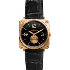 Bell & Ross BR S ink Gold Black Mechanical Gold 39mm Medium Replica Watch