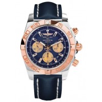 Breitling Chronomat 44 Blue Leather Strap Replica Watch CB011012/C790-112X