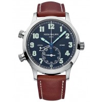 Patek Philippe 5524G-001 Calatrava Pilot Travel Time White Gold 5524G-001