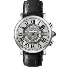 Rotonde de Cartier Central Chronograph 18kt White Gold Case Unisex Watch W1556051