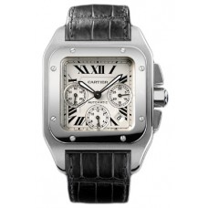 Cartier Santos 100 Chronograph Mens Watch W20090X8