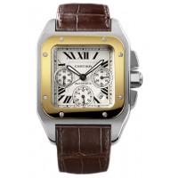 Cartier Santos 100 Chronograph Mens Watch W20091X7