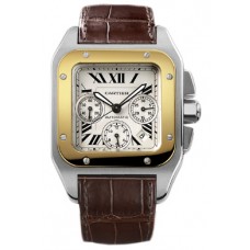 Cartier Santos 100 Chronograph Mens Watch W20091X7