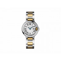 Cartier Ballon Bleu Silver Dial Stainless Steel Ladies Watch 