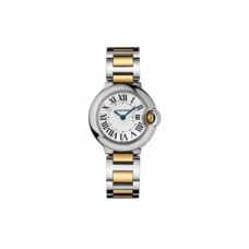Cartier Ballon Bleu Silver Dial Stainless Steel Ladies Watch 