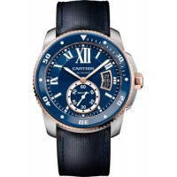 Calibre de Cartier Diver blue watch W2CA0008