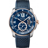 Calibre de Cartier Diver blue watch W2CA0009