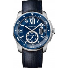 Calibre de Cartier Diver blue watch WSCA0010