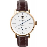 Bell & Ross Vintage WW1 Heure Sautante Pink Gold Mens Replica Watch