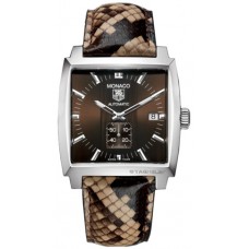 Tag Heuer Monaco Brown Python Steel Mens WW2115.FC6217 Replica watch