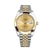 Rolex Datejust 41 126303 Champagne Dial Steel and 18K Yellow Gold Jubilee replica Watch