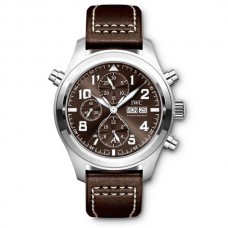 Replica IWC Pilot Brown Dial Automatic Men's Chronograph Watch