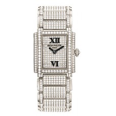 Patek Twenty-4 White Gold w- Diamonds Ladies 4909-50G