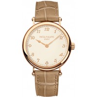 Patek Philippe Calatrava Cream Dial 18k Rose Gold Ladies 7200R