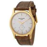 Patek Philippe Calatrava Mechanical Opaline White Dial 5196J-001