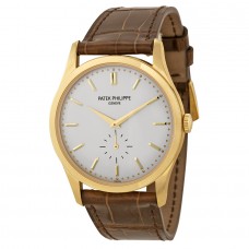 Patek Philippe Calatrava Mechanical Opaline White Dial 5196J-001